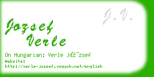 jozsef verle business card